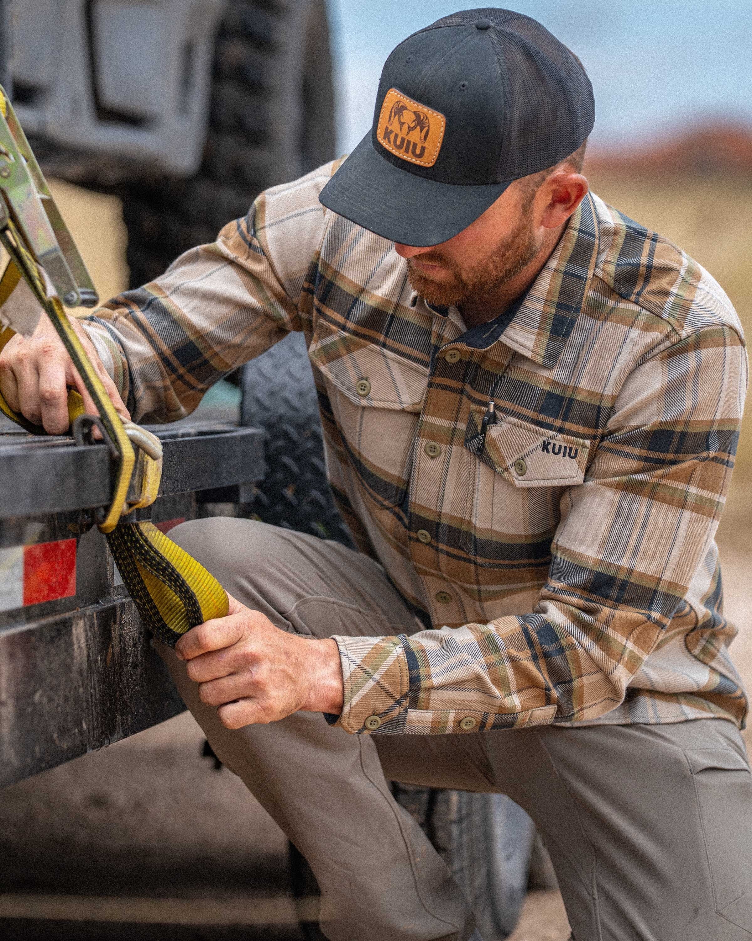 Flannel Heavyweight Shirt | Verde Check Plaid - Image 7