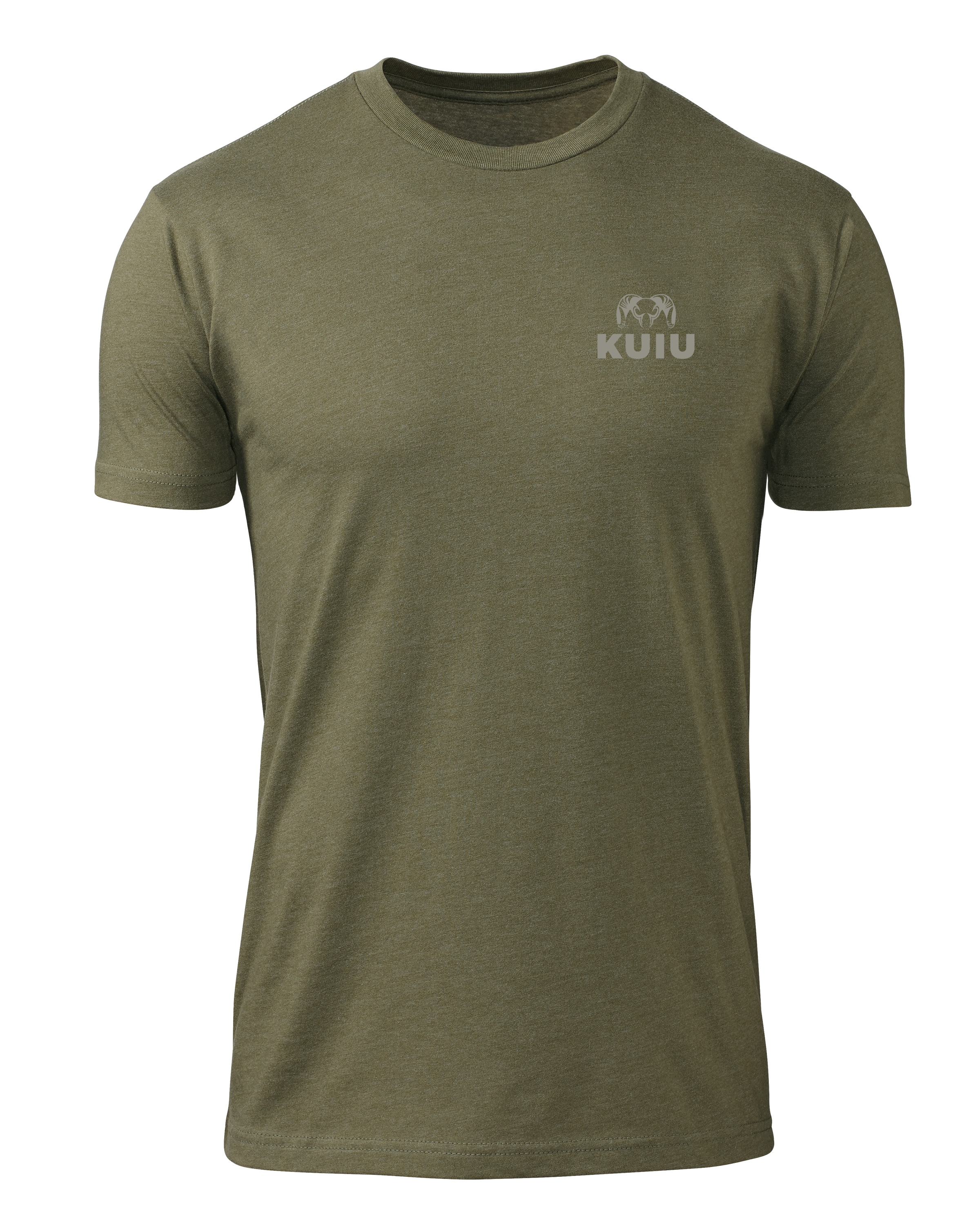 KUIU Vertical Flag Logo T-Shirt | Military Green - Image 2