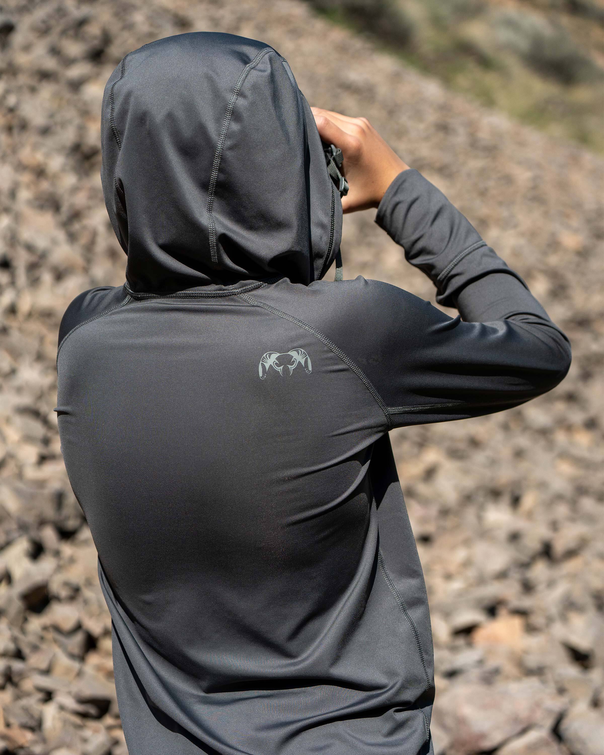 Youth Gila LS Hoodie | Khaki - Image 7